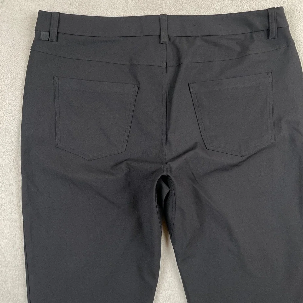 Lululemon ABC Classic Pant Mens 36x27 Black Stretch Golf Preppy Office Commuter